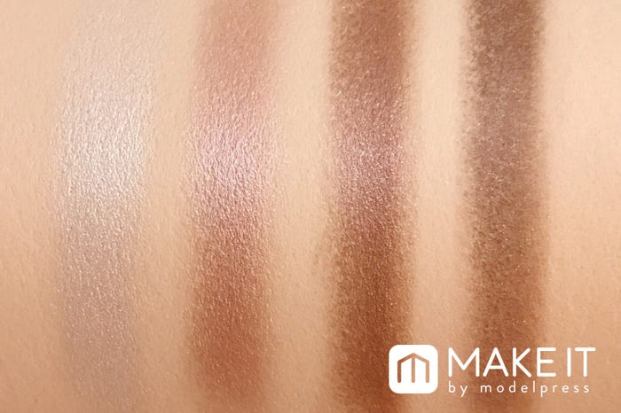 エクセル/スキニーリッチシャドウ/SR06 センシュアルブラウン スウォッチ (C)メイクイット