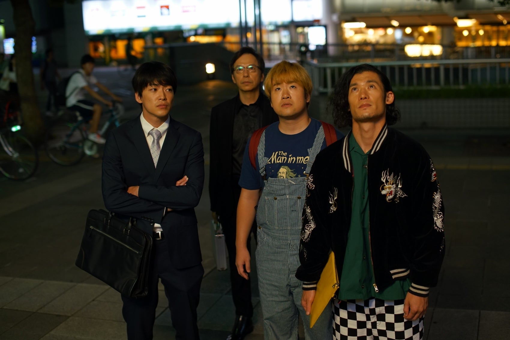 大東駿介、板尾創路、森田甘路、淵上泰史／「フリンジマン ～愛人の作り方教えます～」第5話より（画像提供：テレビ東京）