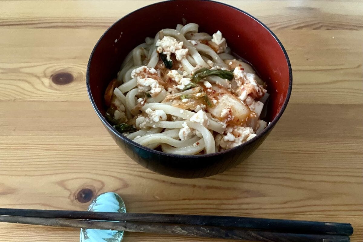 豆腐キムチうどん