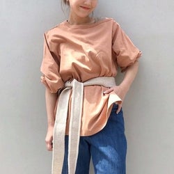 春コーデをもっとおしゃれにする!ウエストマークのお手本コーデ