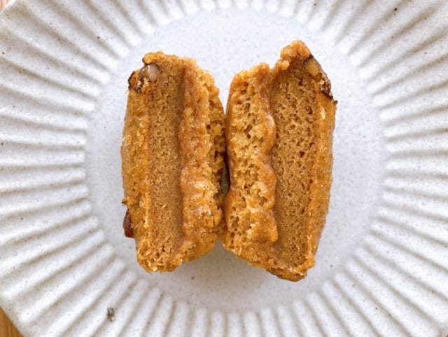 トッピングのくるみがいいアクセントに♪