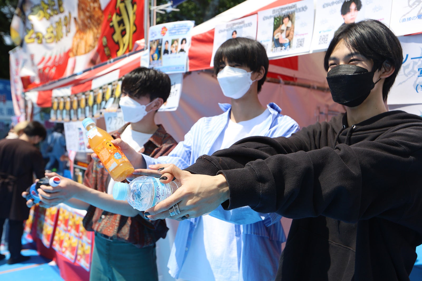 （左から）村田大斗、赤羽流河、三佐々川天輝（提供写真）