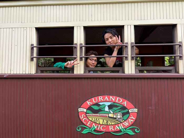 Huluオリジナル「Kis-My-Ft2 藤ヶ谷太輔&横尾渉 NAKED〜素のまま2人旅~ inオーストラリア・ケアンズ」(C)Hulu