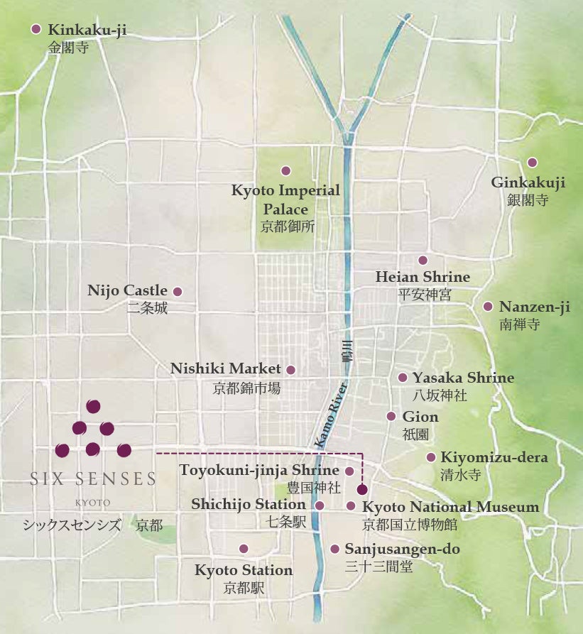 シックスセンシズ 京都MAP／提供画像
