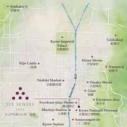 シックスセンシズ 京都MAP／提供画像