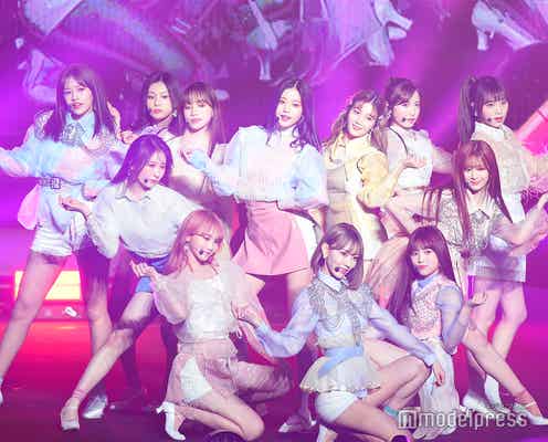 IZ*ONE、日本初ファンミーティングはサプライズたっぷり AKB48「ヘビーローテーション」も披露<セットリスト>