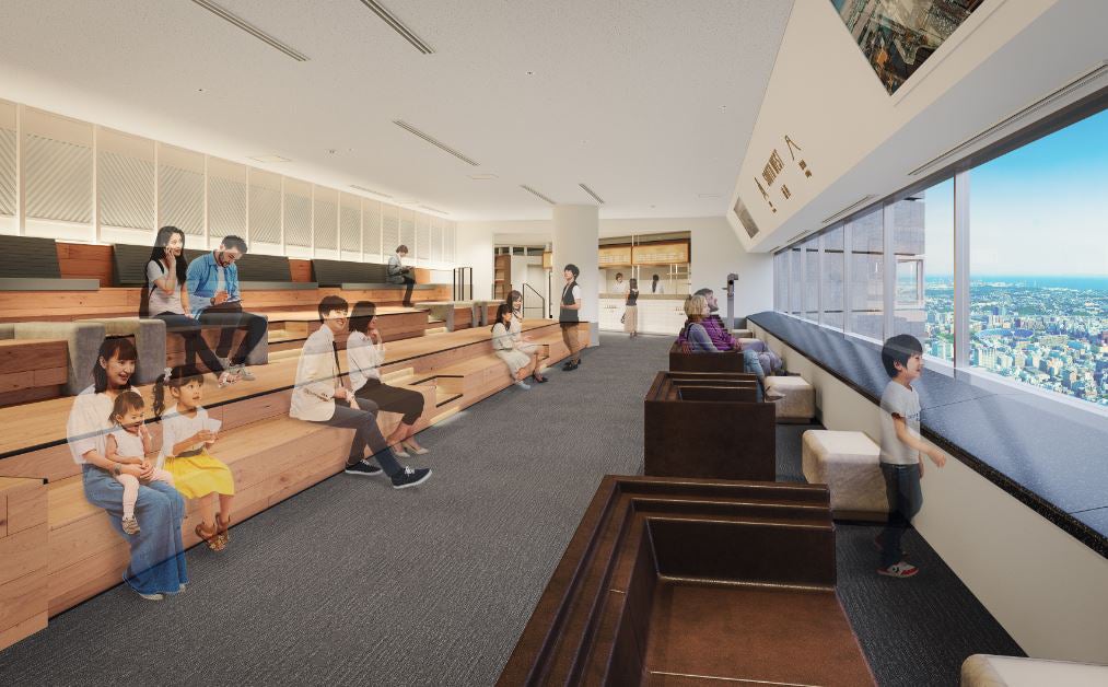 スカイカフェ／画像提供：三菱地所プロパティマネジメント