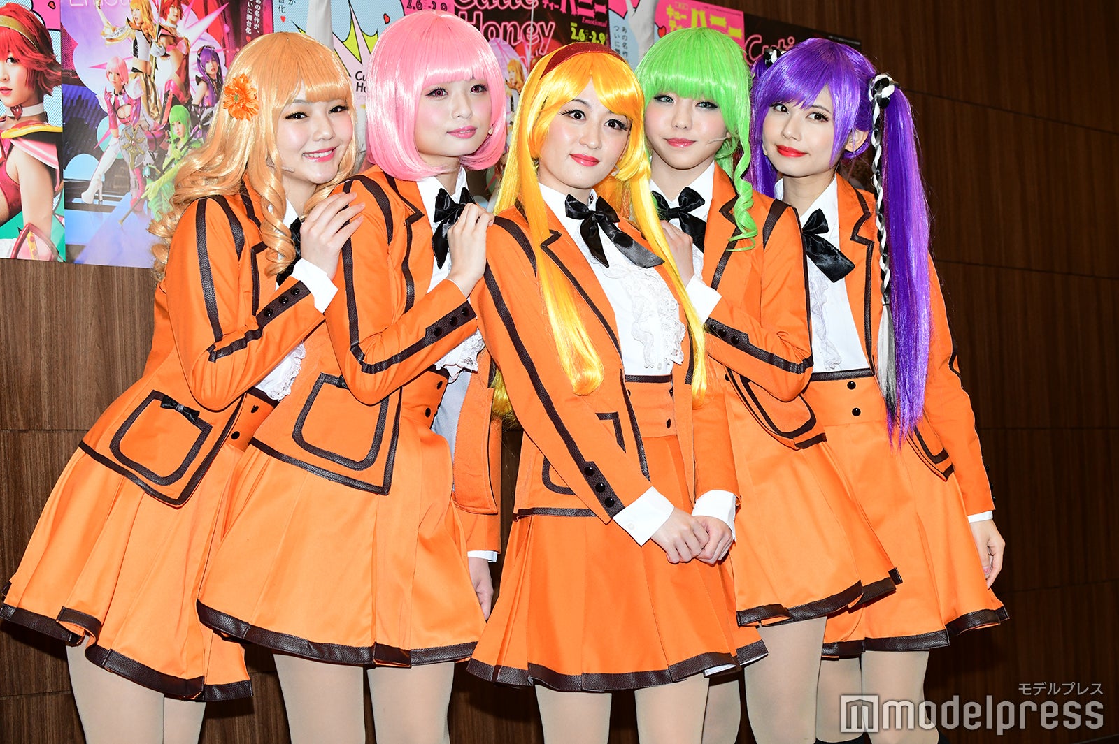 （左から）平塚日菜、西葉瑞希、上西恵、佐藤日向、鹿目凛（C）モデルプレス