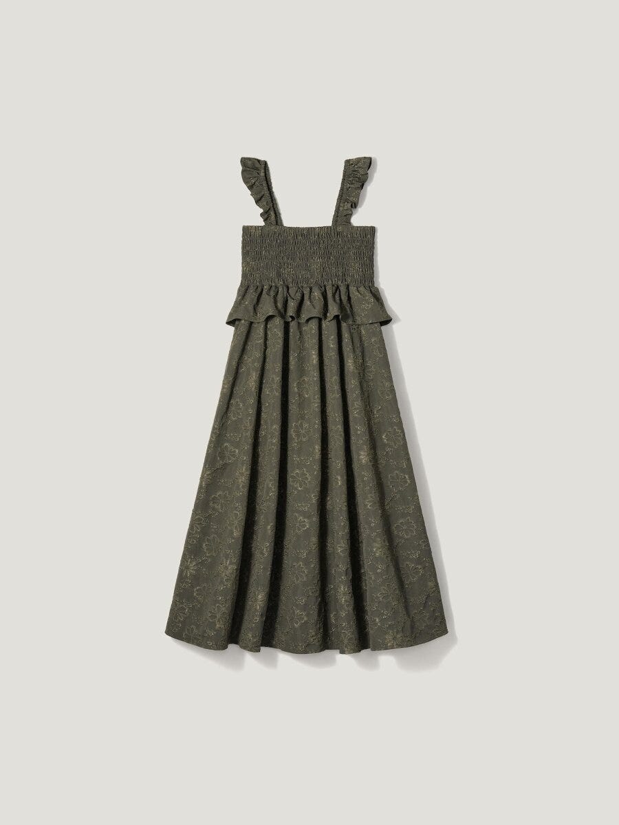 2026gu春夏大人女性おすすめスモッキングワンピース