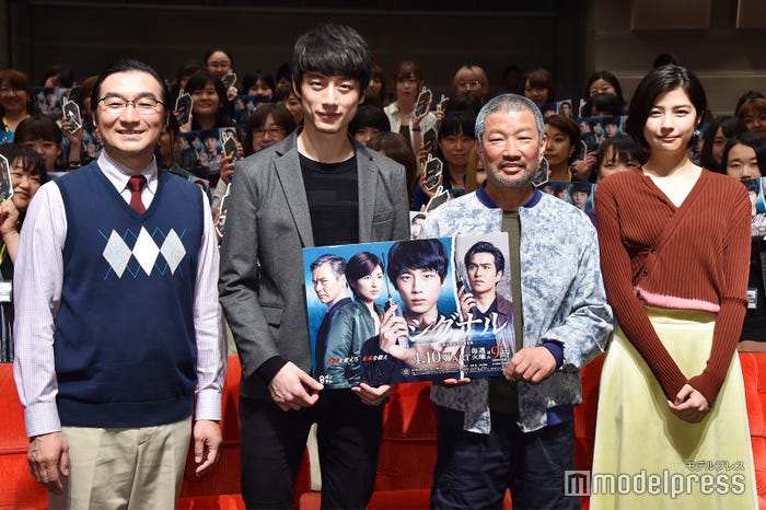 池田鉄洋、坂口健太郎、木村祐一、佐久間由衣(C)モデルプレス