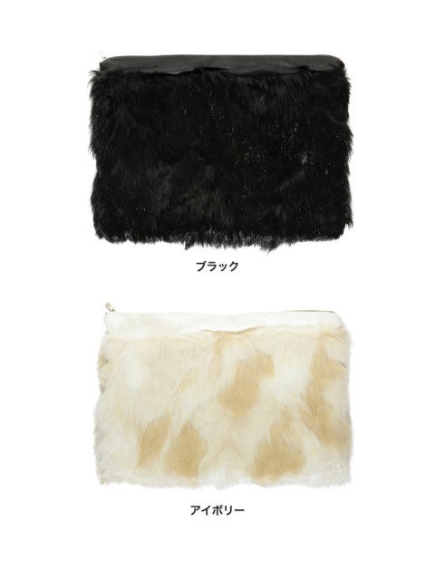 フェイクファークラッチバッグ「Re:EDIT by GALSTAR」3,998円（税込）／画像提供：Re:EDIT by GALSTAR