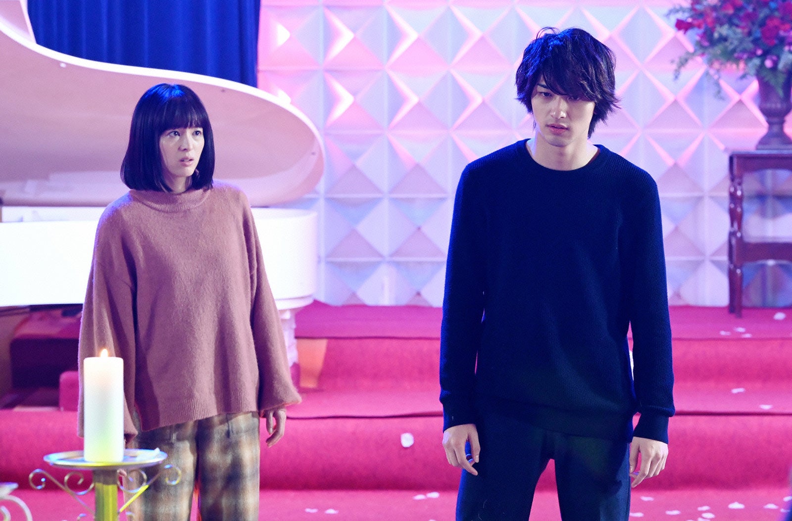 清野菜名、横浜流星／「シロでもクロでもない世界で、パンダは笑う。」第9話より（C）日本テレビ