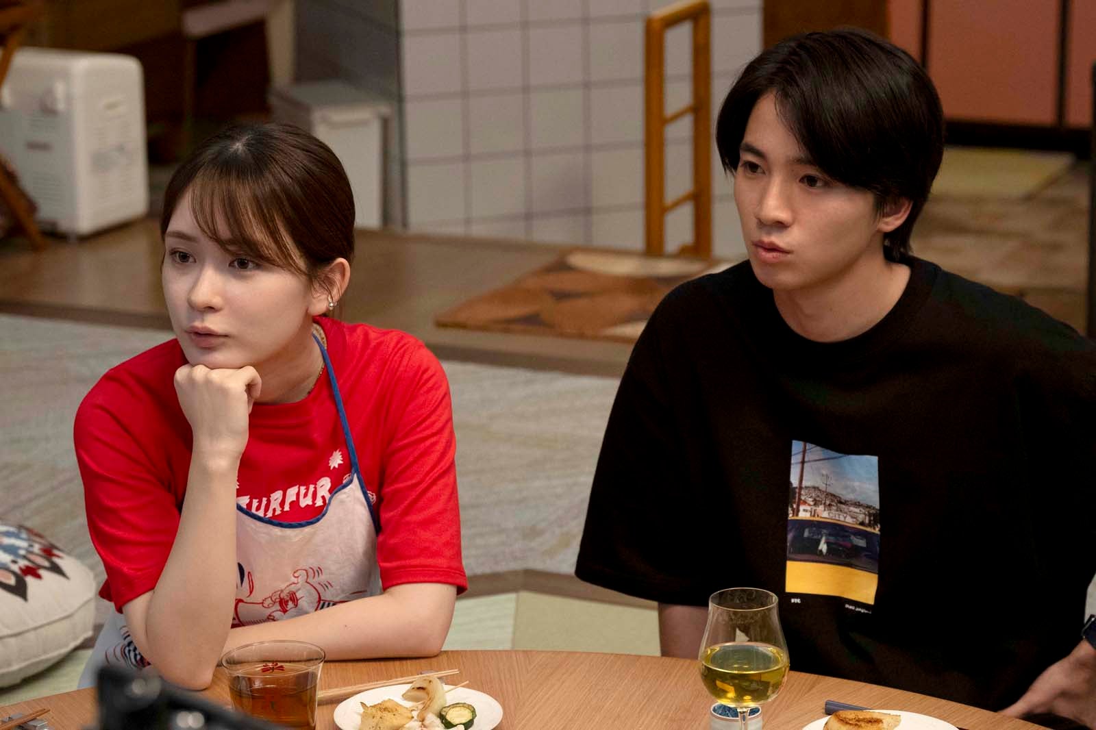 畑芽育、木戸大聖「9ボーダー」第8話より（C）TBS