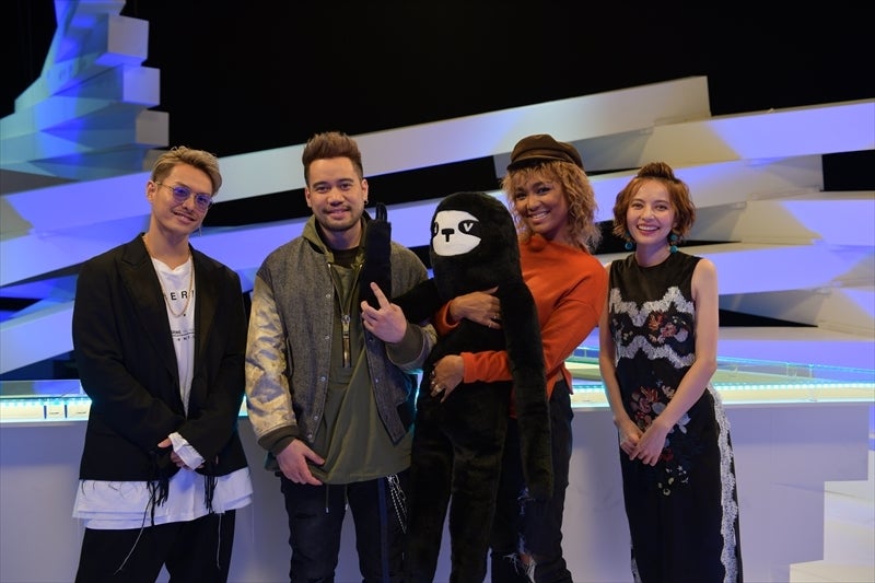 今市隆二、JAY’ED、Crystal K、ベッキー／音楽番組「LOVE or NOT♪」より（提供画像）