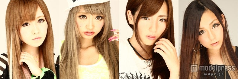 GAL DOLL現メンバーの、栗栖愛由、中嶋杏理、 志田江梨花、和栗汐里