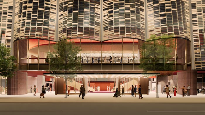 新帝劇エントランス(正面より):提供元「小堀哲夫建築設計事務所」(提供写真)