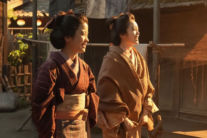 円井わん、高石あかり「ばけばけ」第95話(C)NHK