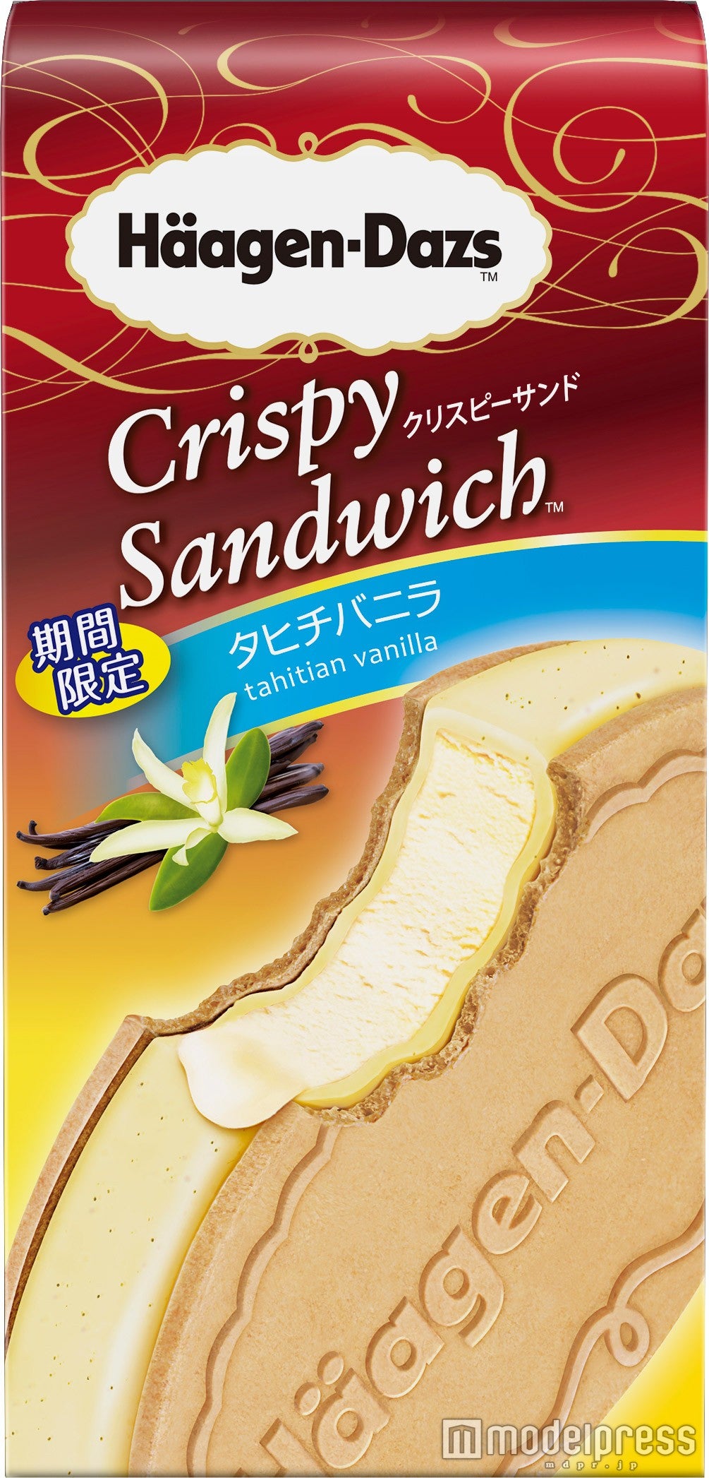 「ハーゲンダッツ クリスピーサンド タヒチバニラ」294円（税込）