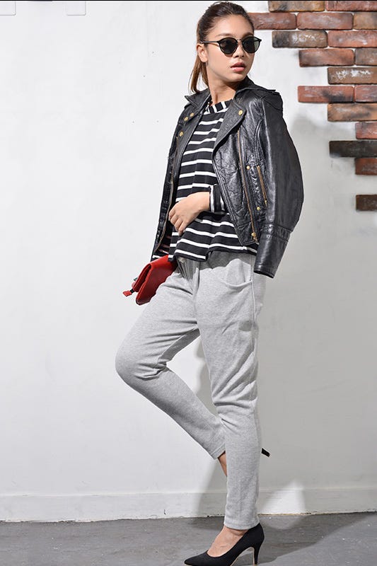 ボーダー×プチタートル薄手スウェットトップス「coca」1,380円(税込)/画像提供:coca