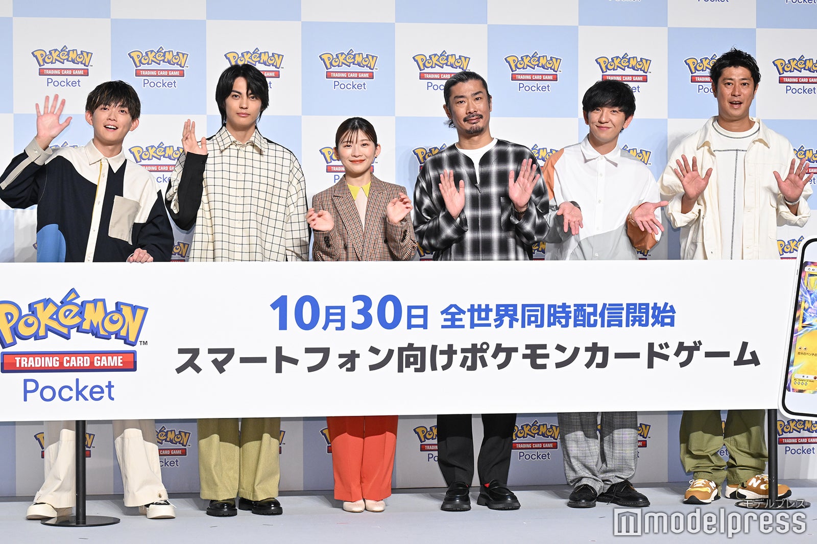 （左から）松丸亮吾、神尾楓珠、伊藤沙莉、菅良太郎、向井慧、尾形貴弘（C）モデルプレス