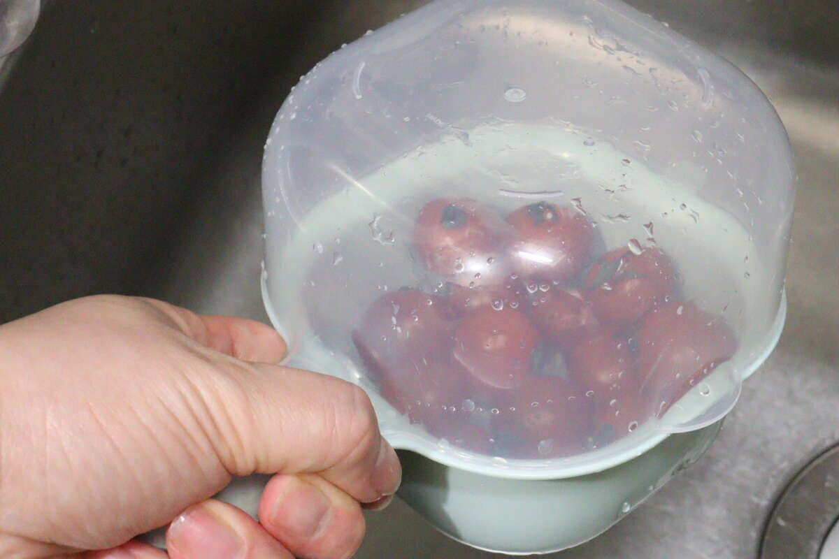 ダイソーの取っ手付　ミニザル・ボウル　使用例3