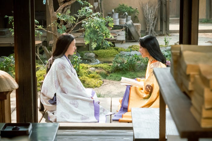 吉高由里子、南沙良「光る君へ」最終話(C)NHK