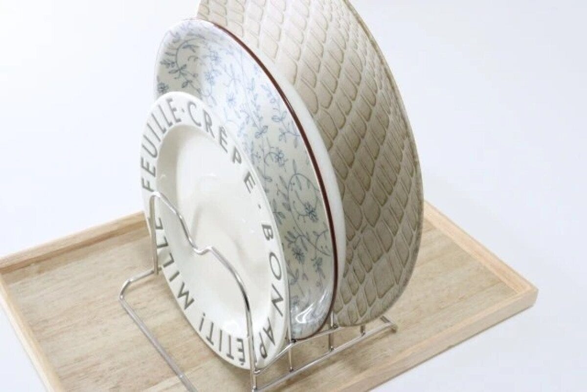 ダイソー　ステンレスお皿スタンド　使用例