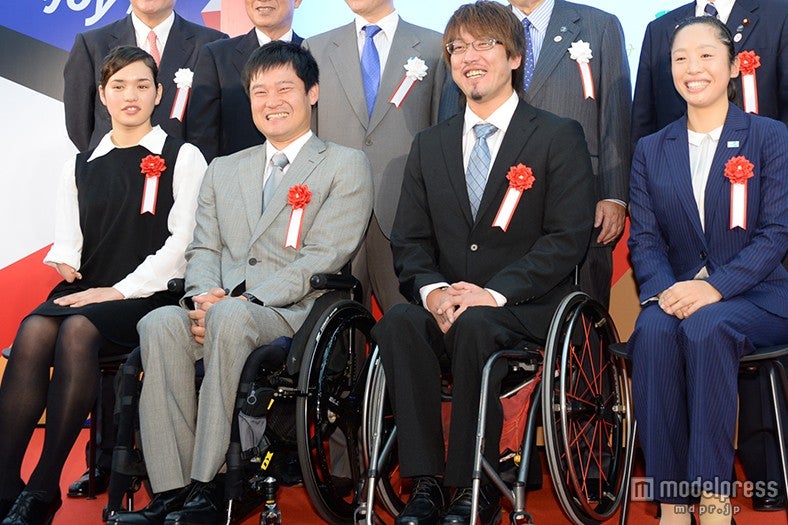 SMAP「まだまだ勉強不足」「わからないことも多いけど…」／（左から）一ノ瀬メイ選手、国枝慎吾選手、池崎大輔選手、高桑早生選手【モデルプレス】