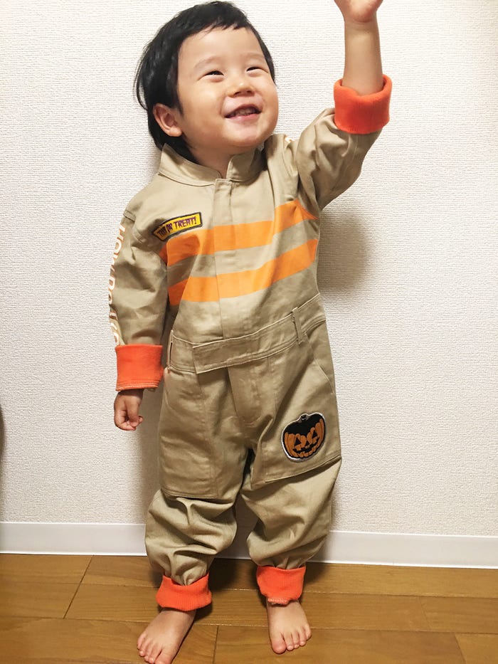 【仲里依紗×JACK-O-LAND】KIDSジャンプスーツ/パンプキンベージュ