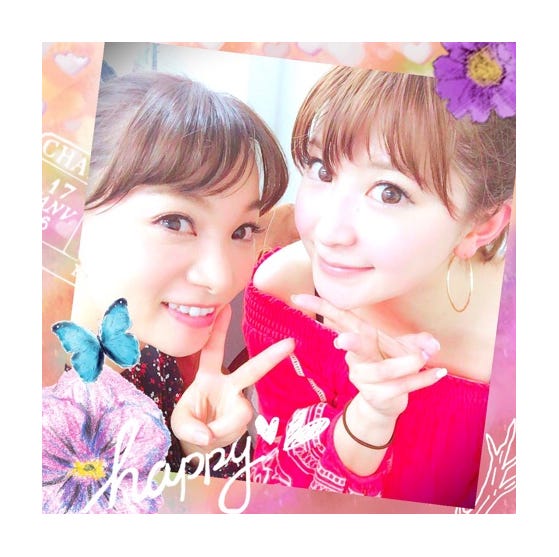 保田圭と矢口真里/矢口真里公式ブログ(Ameba)より