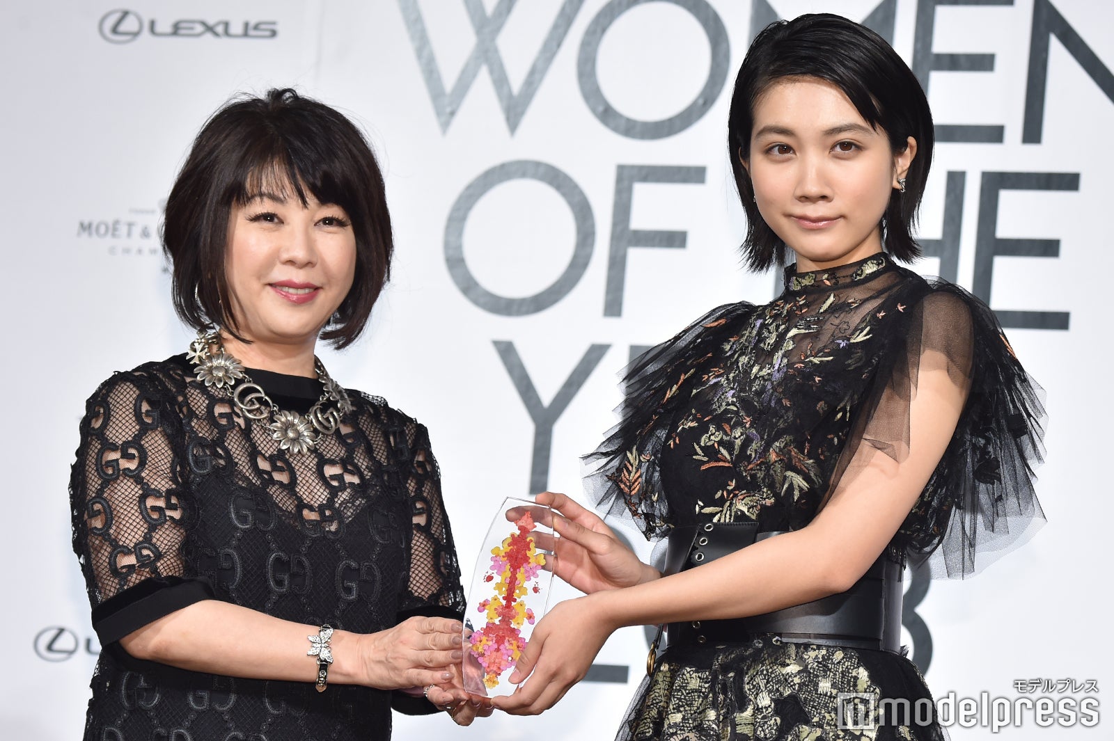 松本穂香、受賞の瞬間 （C）モデルプレス