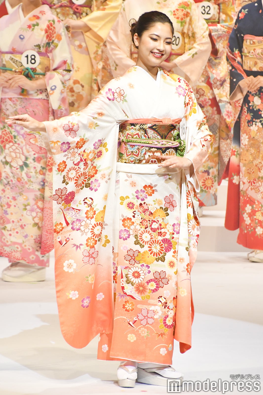 着物審査の様子／「2020ミス・インターナショナル日本代表選出大会」（C）モデルプレス