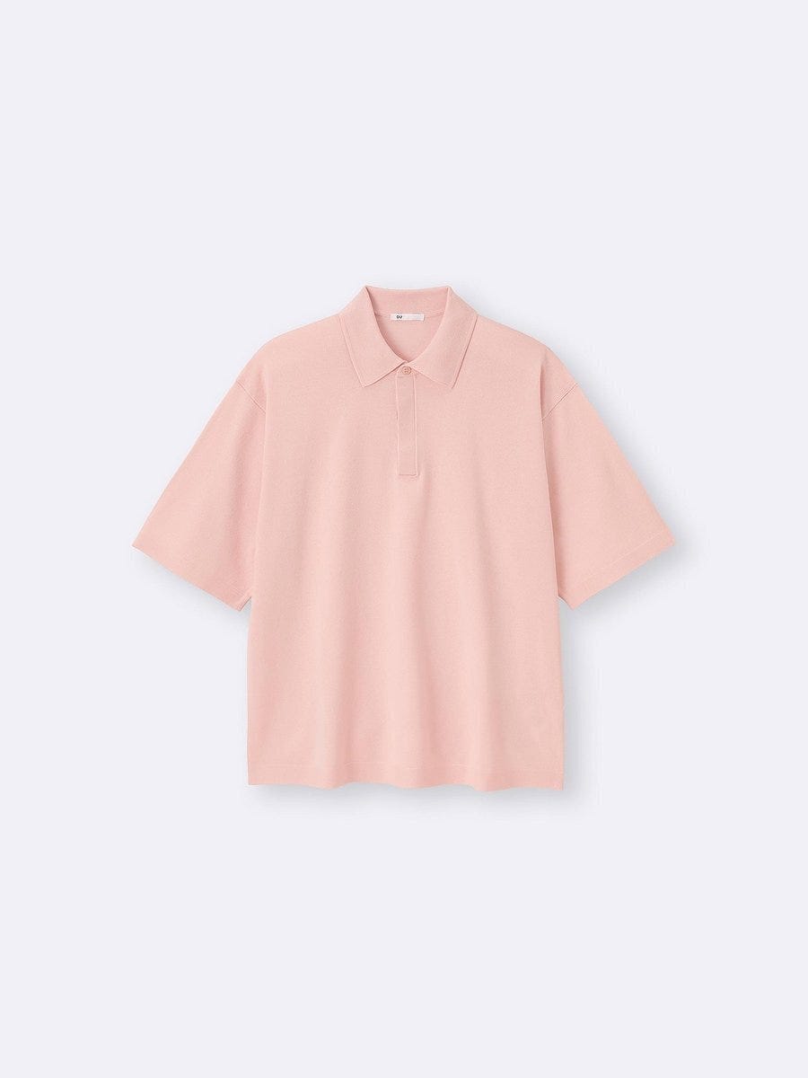 GUのウォッシャブルニットポロシャツ