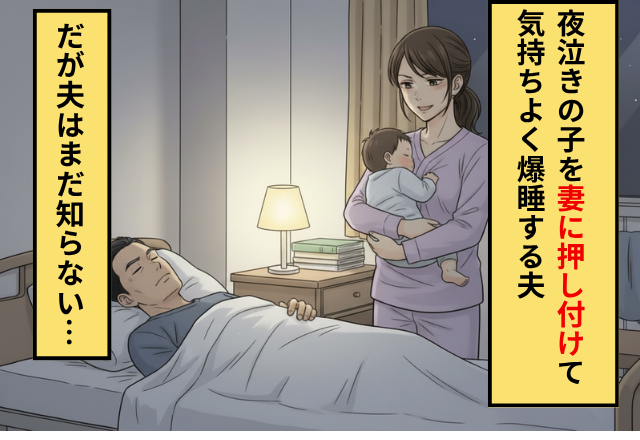 夫「母親なら夜泣きを止めろ！無能か？」⇒だが目を覚ますと妻の反撃が完了しており…夫「どういうことだよ」