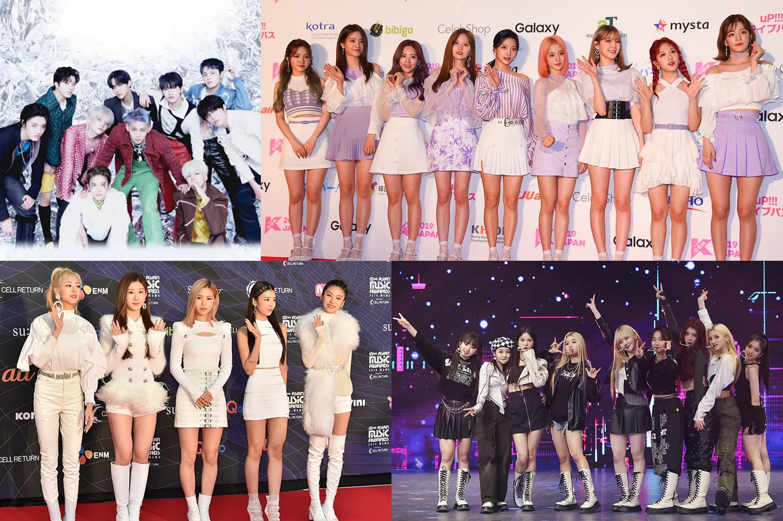 TREASURE（提供写真）、fromis_9、ITZY （C）モデルプレス、 Kep1er／Photo by Getty Images