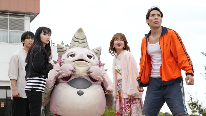 「ウルトラマンテオ」上村侑、中田乃愛、神谷天音、森本竜馬(提供写真)