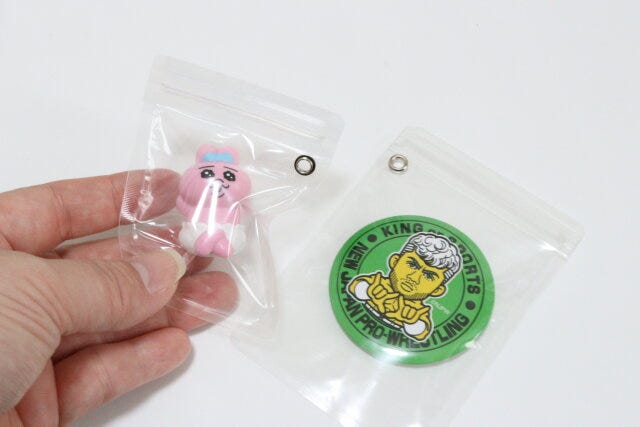 ジップバッグ2Pハトメ付　使用例