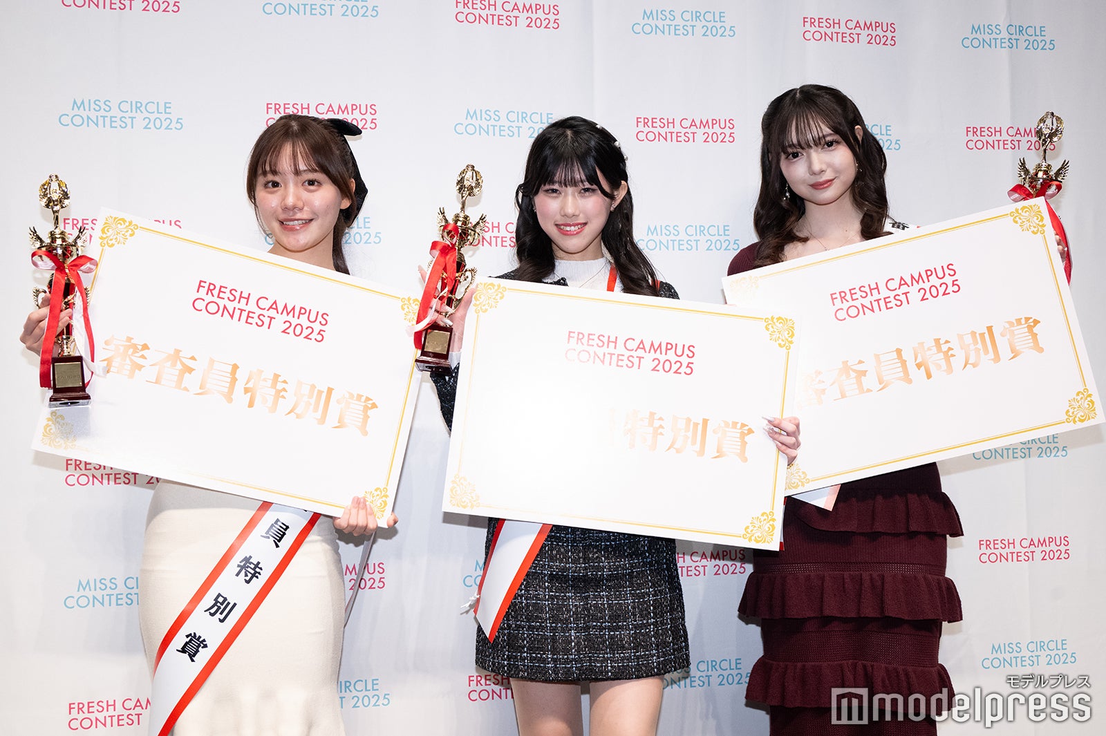 水野純鈴、夏凪里季、菅井純愛（C）モデルプレス