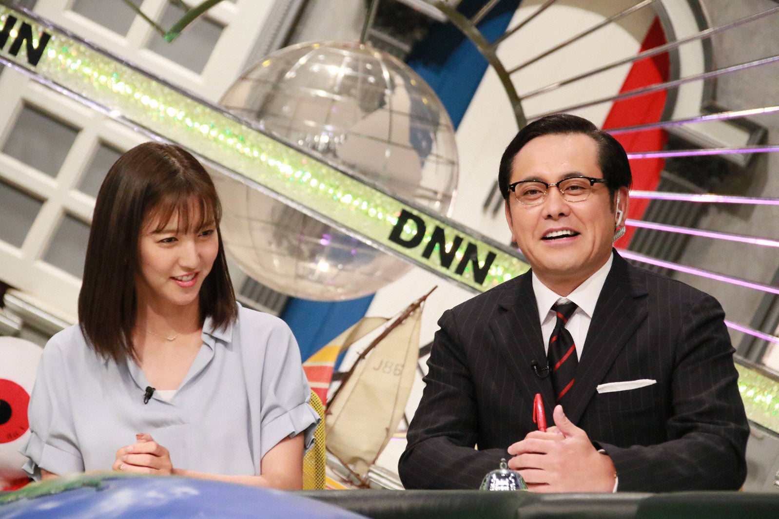 小澤陽子アナウンサー、アリタ哲平（C）フジテレビ