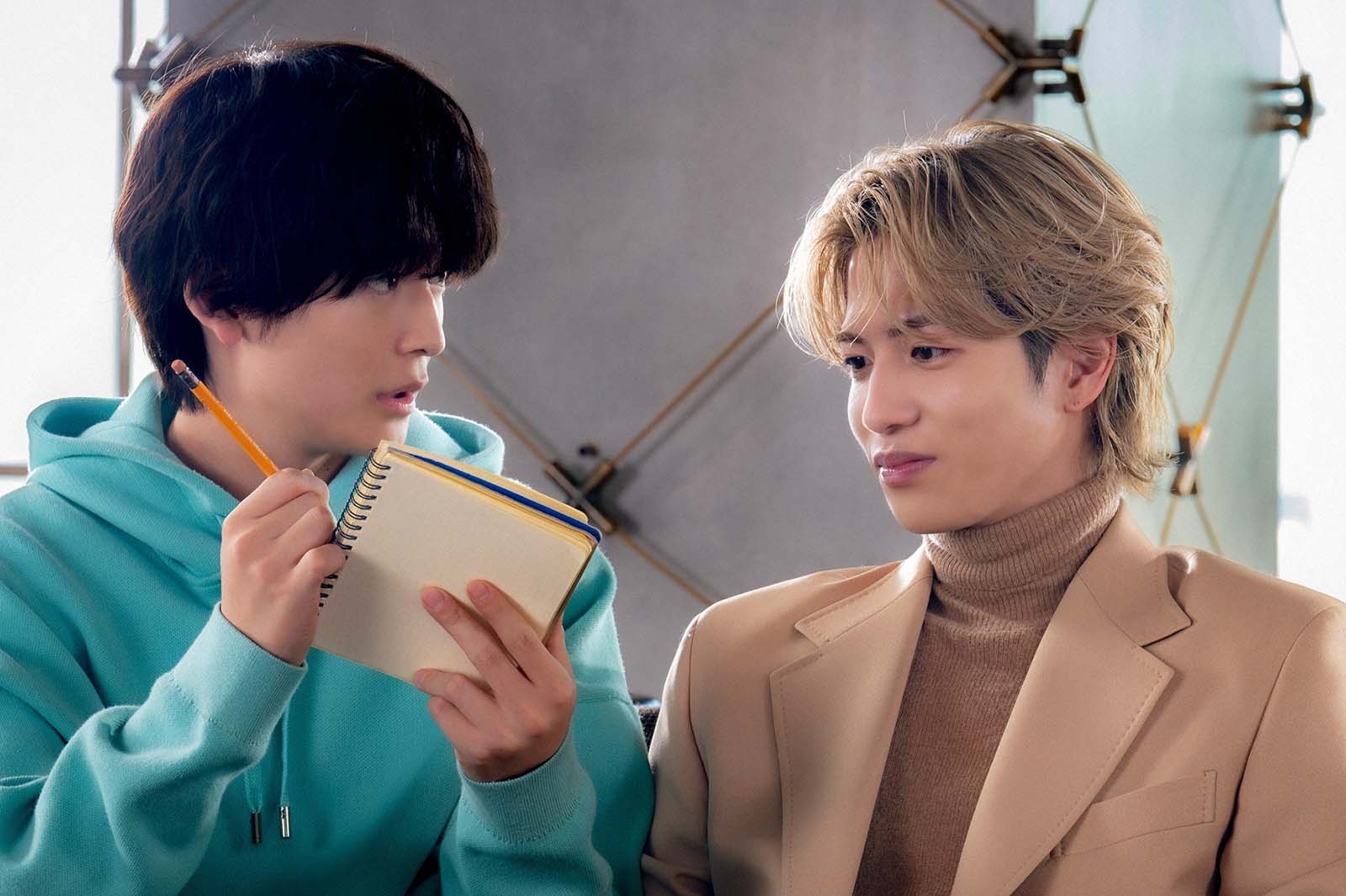 高橋文哉、志尊淳「フェルマーの料理」第3話より（C）TBS