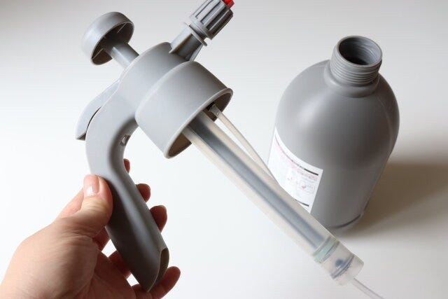 ダイソー　お掃除用大容量スプレー（2L、泡タイプ）　ノズル