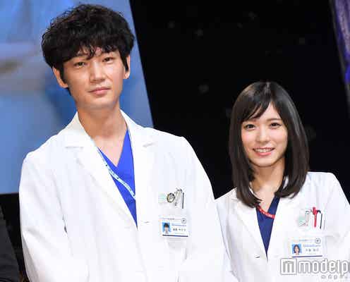 綾野剛&松岡茉優、サプライズ登壇に1200人が大歓声<コウノドリ>