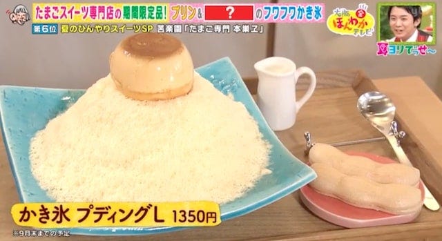 かき氷にプリン、どーん！テレビで紹介された注目の「ひんやりスイーツ」ベスト7