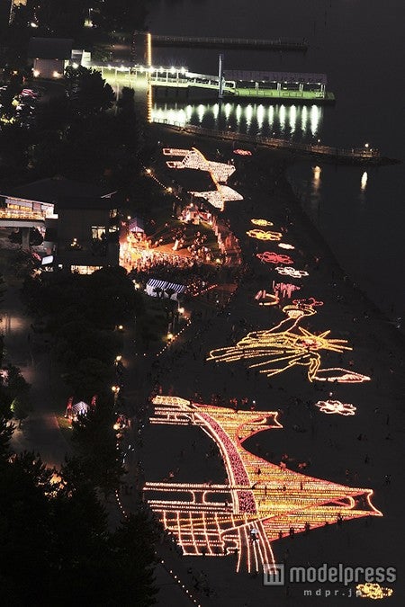 地上絵、過去開催時の様子／画像提供：東京港埠頭株式会社