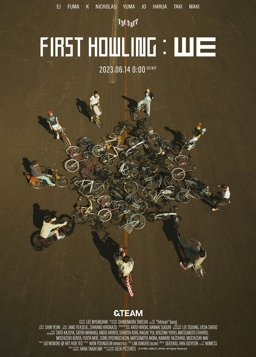 &TEAM「First Howling：WE」Concept Poster（C）HYBE LABELS JAPAN