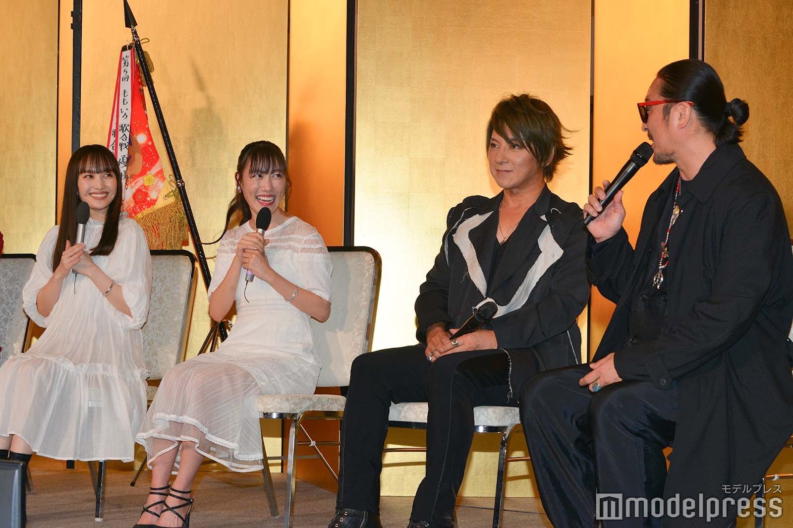 百田夏菜子、高城れに、松岡充、若旦那 （C）モデルプレス