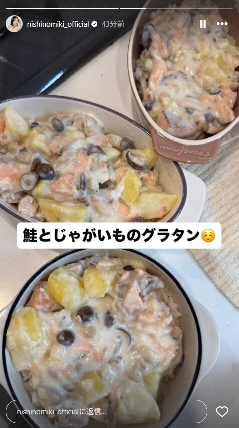 西野未姫Instagramストーリーズより