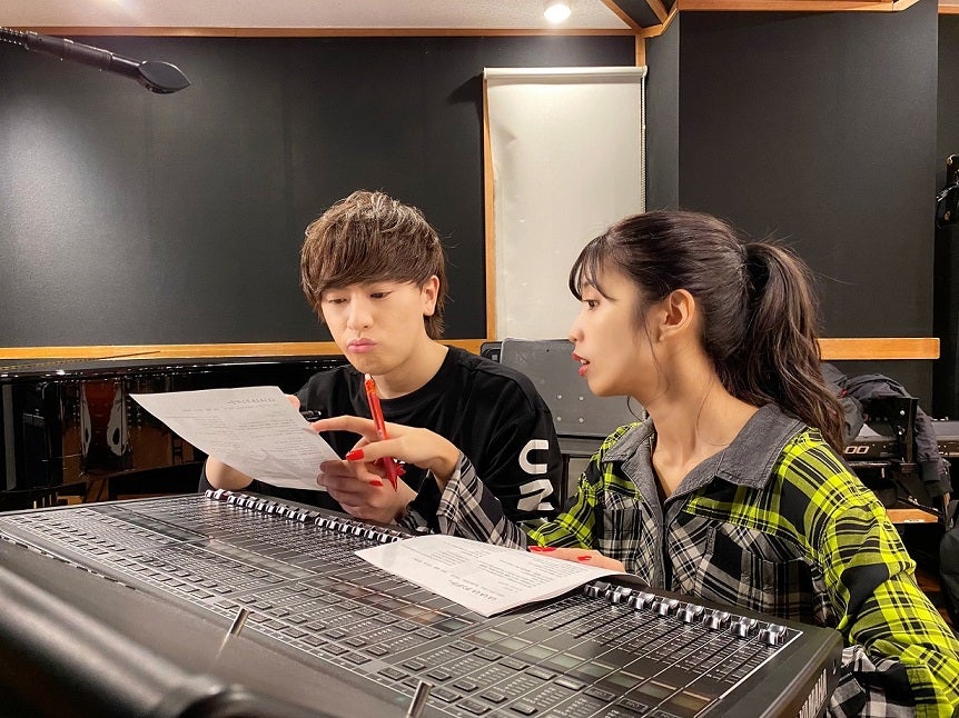 ヴァンゆん／レコーディング風景（提供写真）