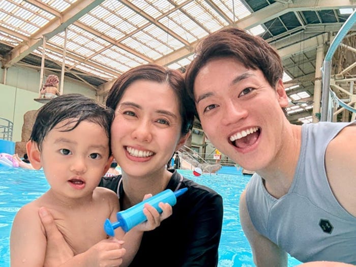 息子、山崎夕貴アナウンサー、おばたのお兄さん/おばたのお兄さん公式ブログより