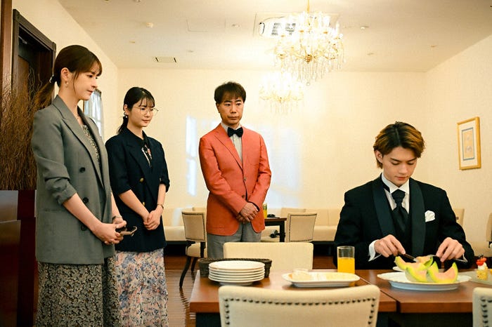 松本若菜、小野花梨、藤井隆、佐野勇斗「君の好きは無敵」第8話(C)TBS